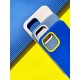 Чохол для iPhone 12 Pro Max Bichromatic grey-beige / white