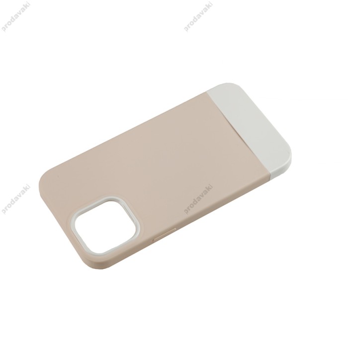 Чохол для iPhone 12 Pro Max Bichromatic grey-beige / white