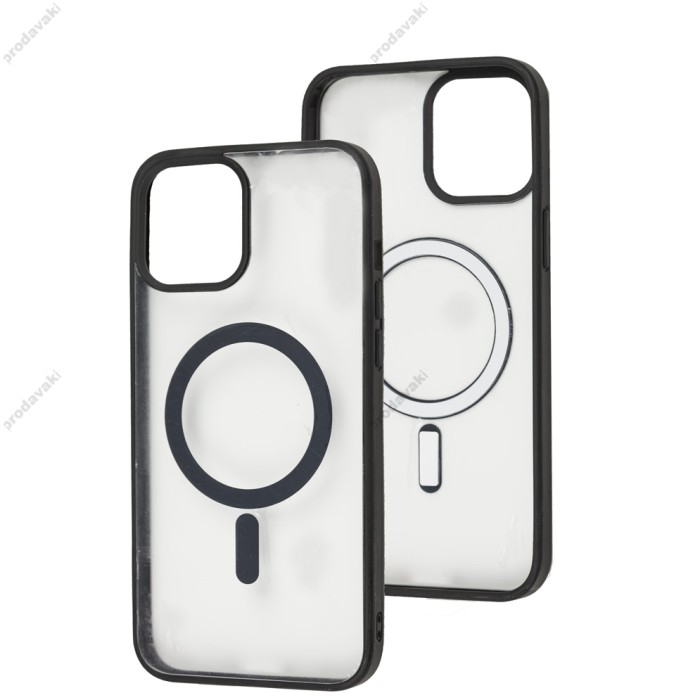 Чохол для iPhone 12 Pro Max Color MagSafe чорний