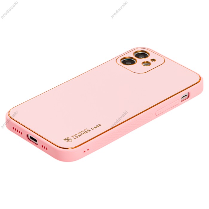 Чохол для iPhone 12 Leather Xshield pink