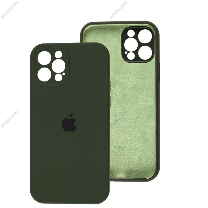 Чохол для iPhone 12 Pro Silicone Slim Full camera cyprus green
