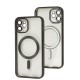 Чохол для iPhone 12 Titanium Fibra Chrome MagSafe black