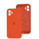 Чохол для iPhone 12 Silicone Slim Full camera orange