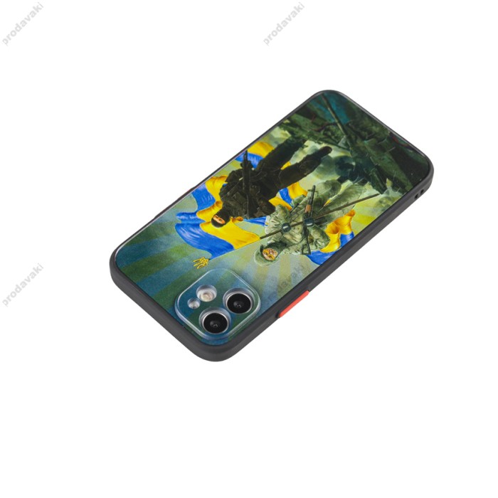 Чохол для iPhone 12 WAVE Ukraine Shadow Matte to victory