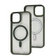 Чохол для iPhone 14 WAVE Ardor MagSafe green