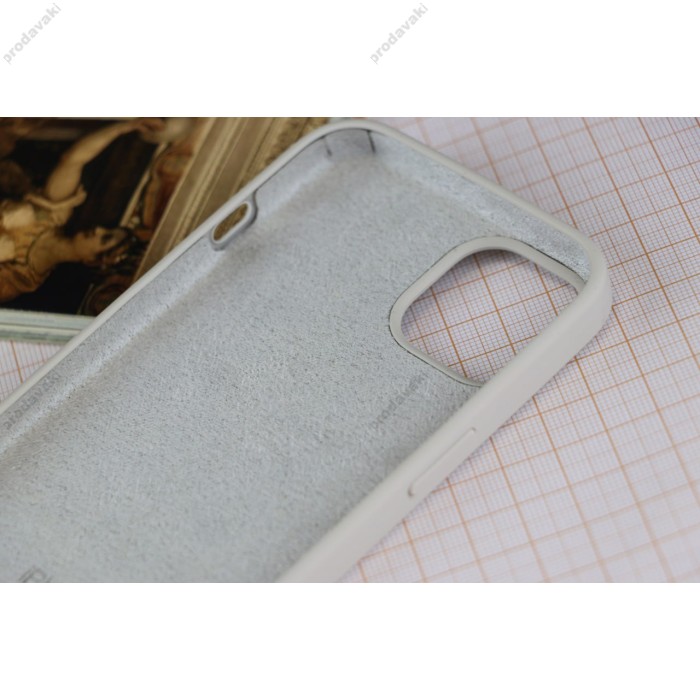 Чохол для iPhone 14 Silicone Full сірий / lavender