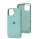 Чохол для iPhone 14 Silicone Full бірюзовий / marine green