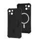 Чохол для iPhone 14 WAVE Silk Touch WXD MagSafe black