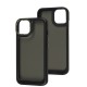 Чохол для iPhone 14 Carbon style black
