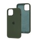 Чохол для iPhone 14 Silicone Full зелений / cyprus green