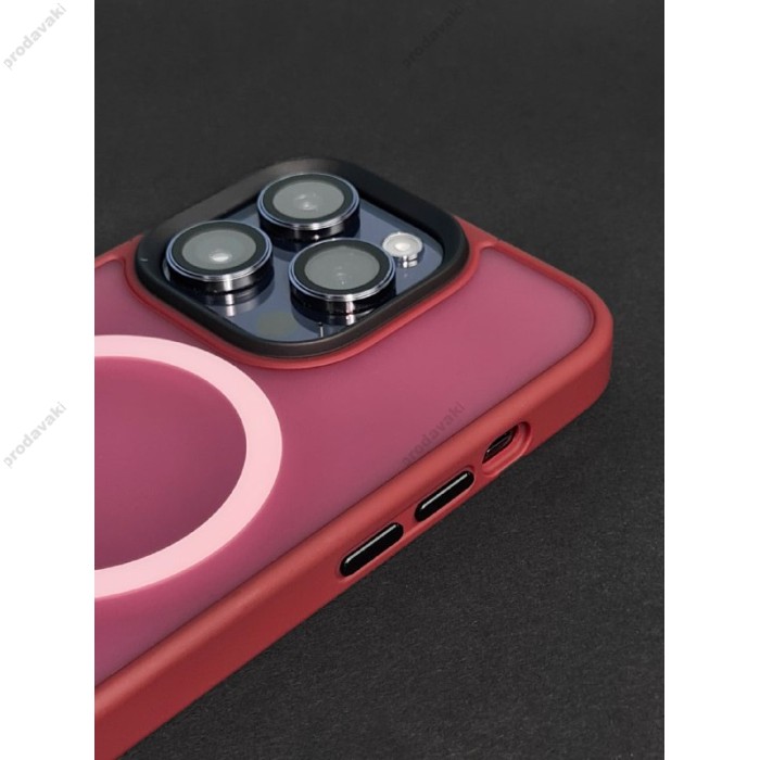 Чохол для iPhone 14 Pro WAVE Matte Colorful MagSafe green