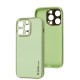 Чохол для iPhone 14 Pro Leather Xshield pistachio