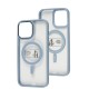 Чохол для iPhone 14 Pro Max Metal Bezel MagSafe сірий