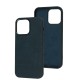 Чохол для iPhone 14 Pro Max Leather croco full green