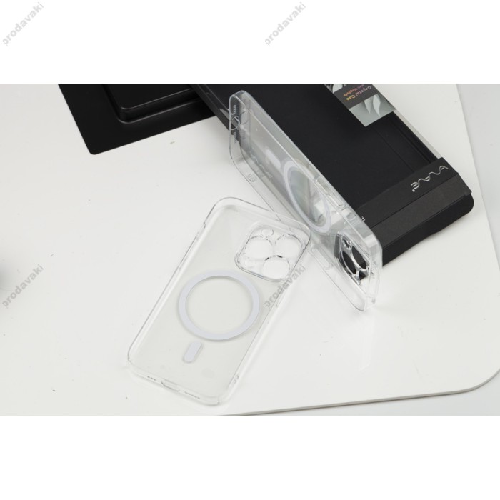 Чохол для iPhone 14 Pro Max MagSafe Wave premium crystral Full