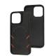 Чохол для iPhone 14 Pro Max MagSafe eco-leather + MagSafe popSocket black