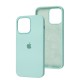 Чохол для iPhone 14 Pro Max Silicone Full бірюзовий / marine green