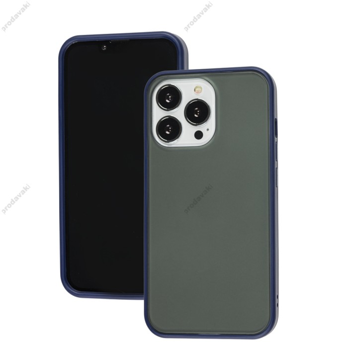 Чохол для iPhone 14 Pro Max LikGus Maxshield синій