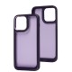 Чохол для iPhone 14 Pro Max Carbon style purple