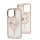 Чохол для iPhone 14 Pro Max Metal Bezel MagSafe рожевий