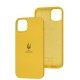Чохол для iPhone 14 Plus Silicone Full Тризуб жовтий