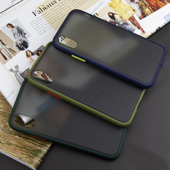 Чохол для iPhone 14 LikGus Maxshield синій