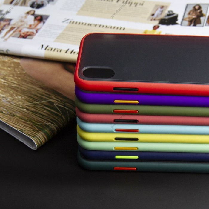 Чохол для iPhone 14 LikGus Maxshield синій