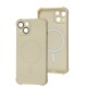Чохол для iPhone 14 WAVE Silk Touch WXD MagSafe white