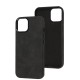 Чохол для iPhone 14 Leather croco full black