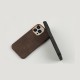 Чохол для iPhone 14 Leather croco full black