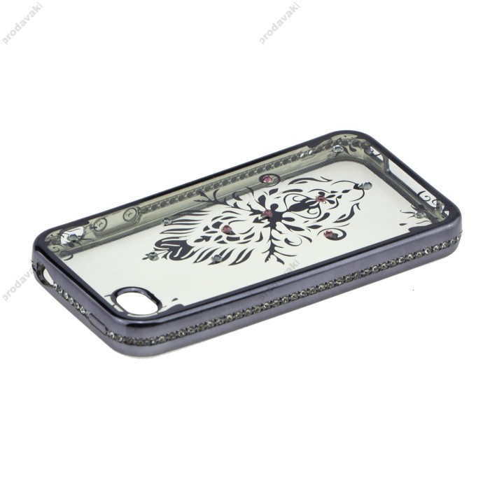 Чохол для iPhone 5 Kingxbar силіконовий сірий герб