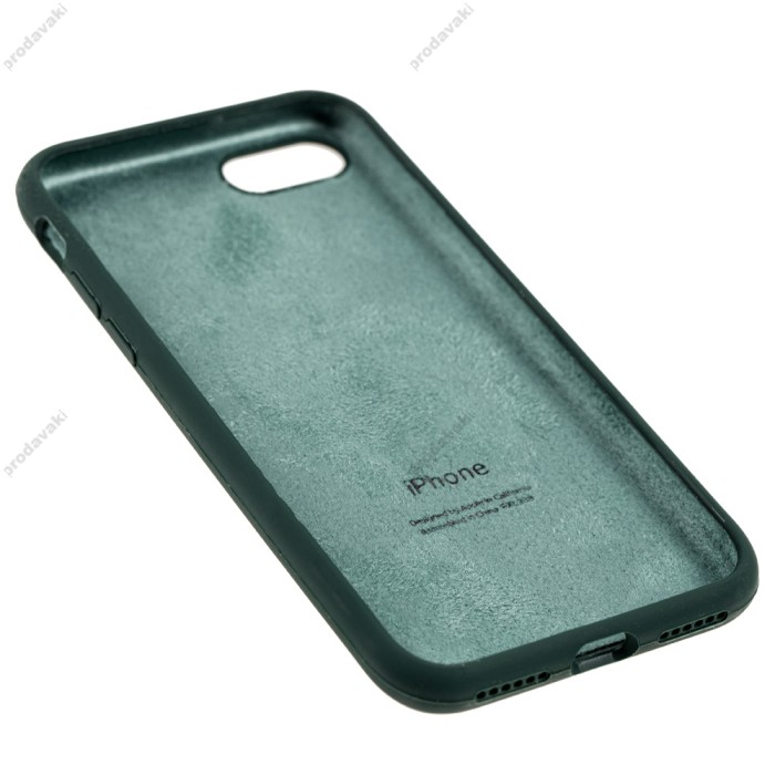 Чохол для iPhone 7/8 Silicone Full зелений / forest green