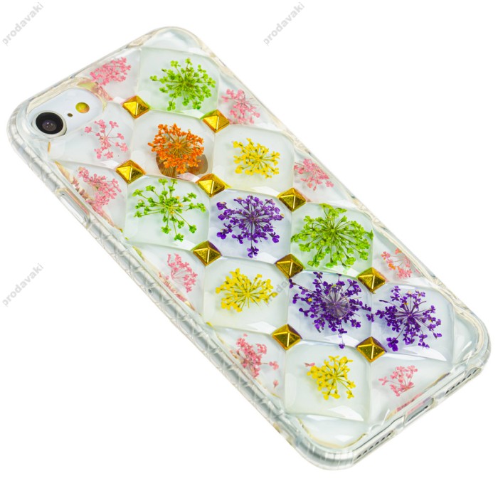 3D чохол Flowers Confetti для iPhone 6 / 7 / 8