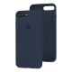 Чохол для iPhone 7 Plus / 8 Silicone Full темно-синій