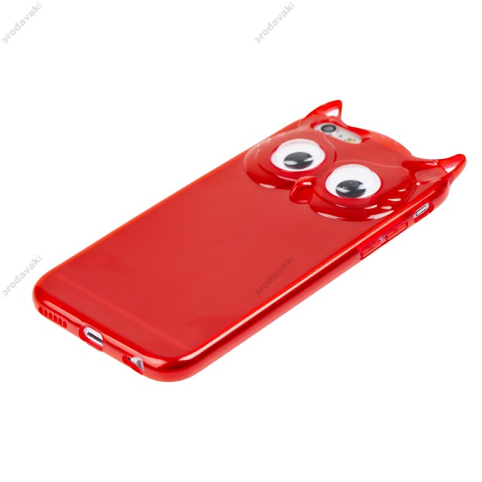 Чохол для iPhone 7 Plus / 8 Plus Smoothy print чорно-червоний
