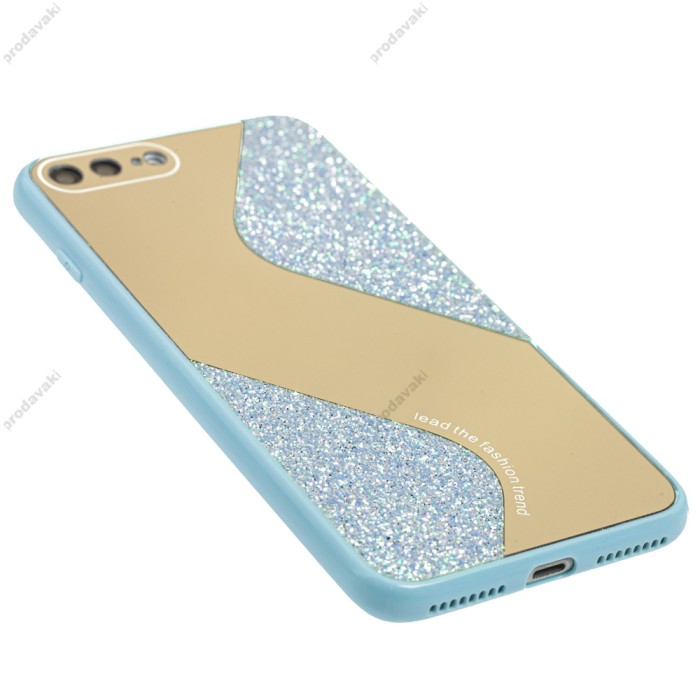 Чохол для iPhone 7 Plus / 8 Plus Shine mirror блакитний