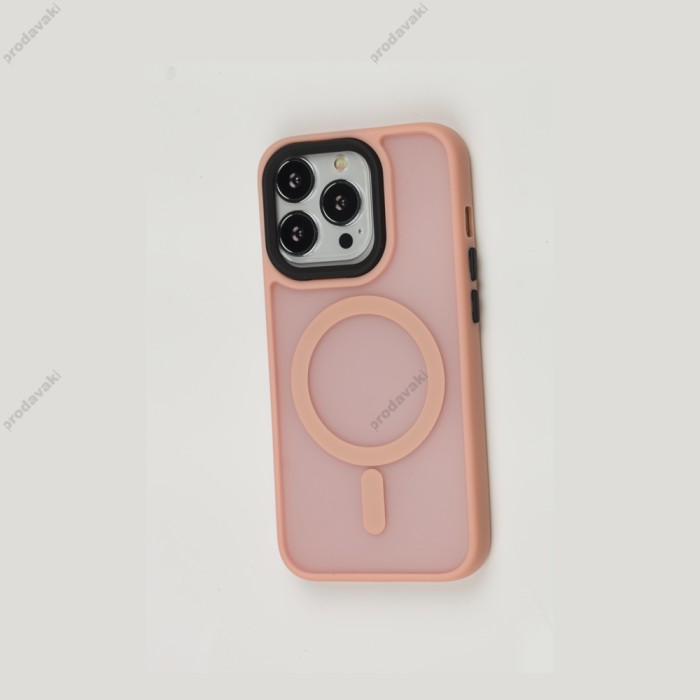 Чохол для iPhone 15 Pro Cosmic Magnetic MagSafe pink