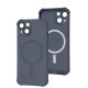 Чохол для iPhone 15 WAVE Silk Touch WXD MagSafe gray
