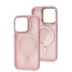 Чохол для iPhone 15 Pro Space color MagSafe рожевий