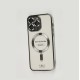 Чохол для iPhone 15 Pro Max Fibra Chrome MagSafe silver
