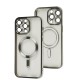 Чохол для iPhone 15 Pro Max Fibra Chrome MagSafe silver