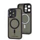 Чохол для iPhone 15 Pro Max MagSafe Acrylic Matte dark purple
