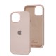 Чохол для iPhone 15 Square Full silicone chalk pink