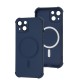 Чохол для iPhone 15 WAVE Silk Touch WXD MagSafe blue