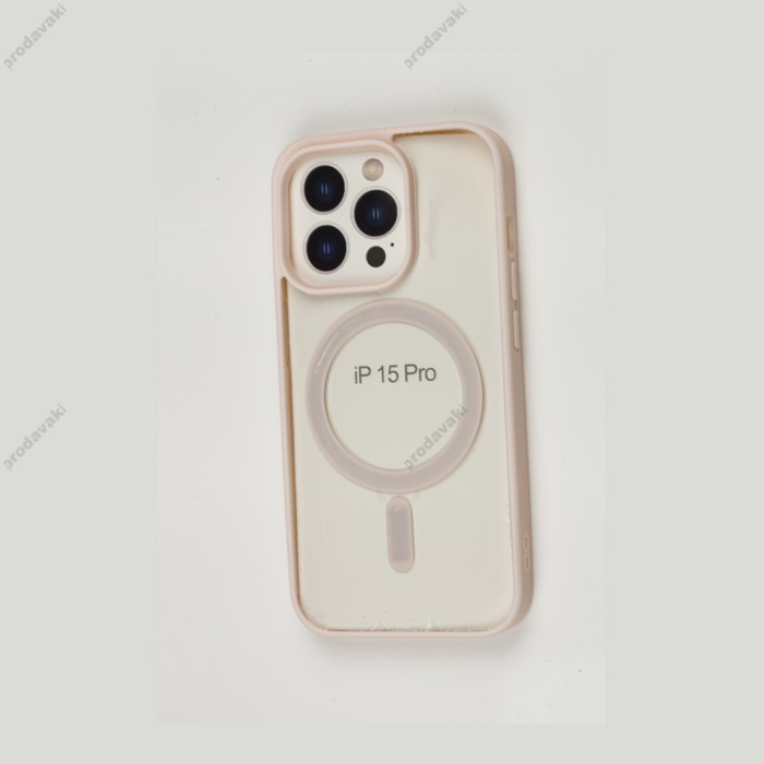 Чохол для iPhone 15 Pro Berlia Color MagSafe pink