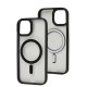Чохол для iPhone 15 Berlia Color Metal MagSafe black