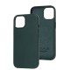 Чохол для iPhone 15 WAVE Premium leather MagSafe forest green