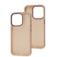 Чохол для iPhone 15 Pro Metal Bezel персиковий