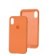 Чохол для iPhone X / Xs Silicone Full помаранчевий / kumquat