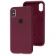 Чохол для iPhone X / Xs Silicone Full бордовий / plum
